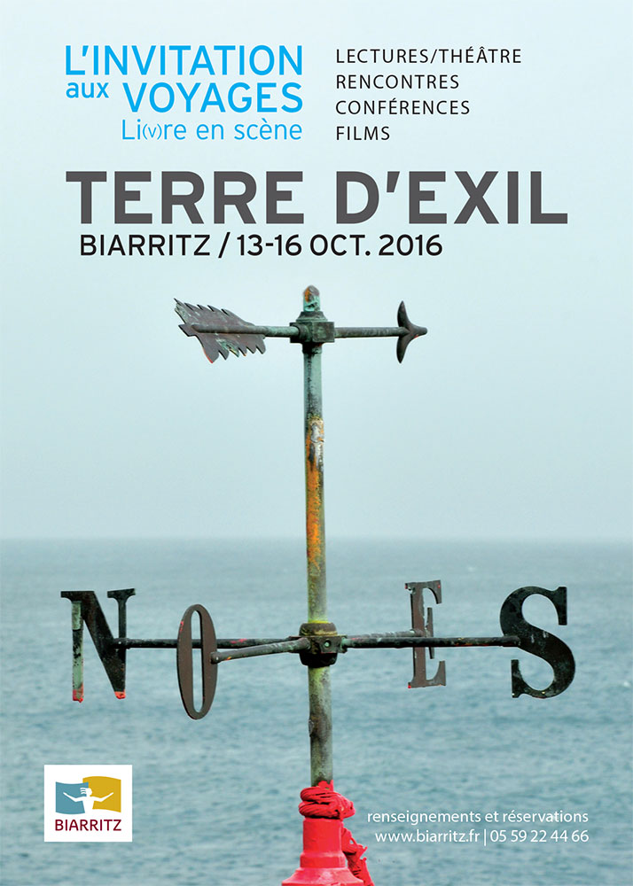 affiche de l'édition 2016 du festival L'invitation aux voyages de Biarritz