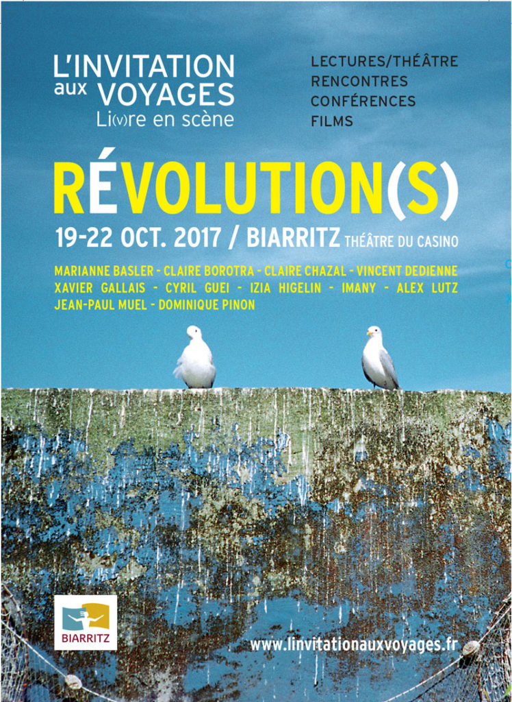 affiche de l'édition 2017 du festival L'invitation aux voyages de Biarritz