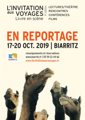 affiche de l'édition 2019 du festival L'invitation aux voyages de Biarritz