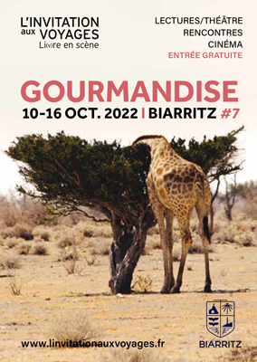 affiche de l'édition 2022 du festival L'invitation aux voyages de Biarritz